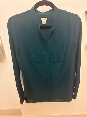 J. Crew Factory Drapey Tuxedo Top